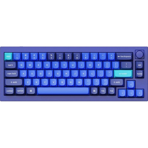 키크론 Q2 Knob Frame RGB 핫스왑 적축 키보드 풀패키지, 네이비 블루, 텐키리스, Q3-O1