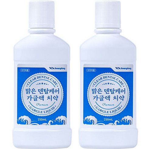 맑은 덴탈케어 가글액 치약, 250ml, 2개