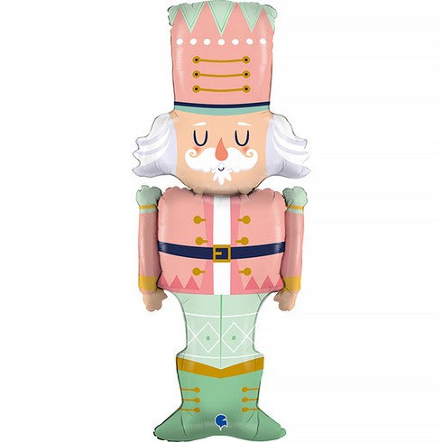 2023년 가성비 최고 풍선인형 - 호두까기인형 파스텔 은박풍선, 혼합색상, 1개