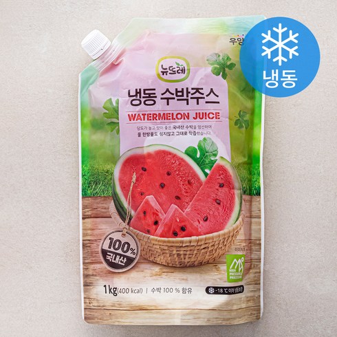 뉴뜨레 수박 주스 (냉동), 1kg, 1개