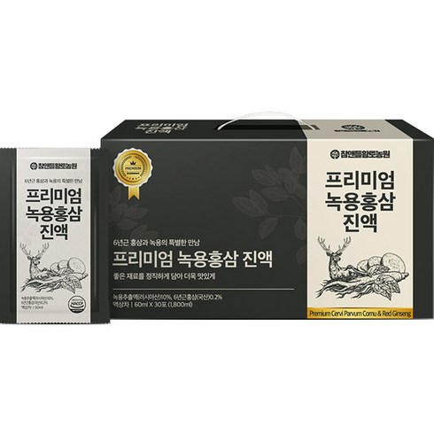 녹용 - 참앤들황토농원 프리미엄 녹용홍삼진액 30p, 1개, 1.8L