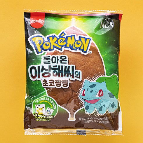 삼립 돌아온 이상해씨의 초코팡팡 빵, 80g, 1개