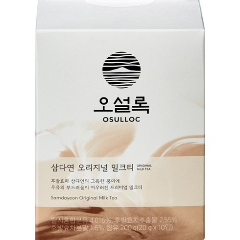 오설록 삼다연 오리지널 밀크티, 20g, 10개입, 1개