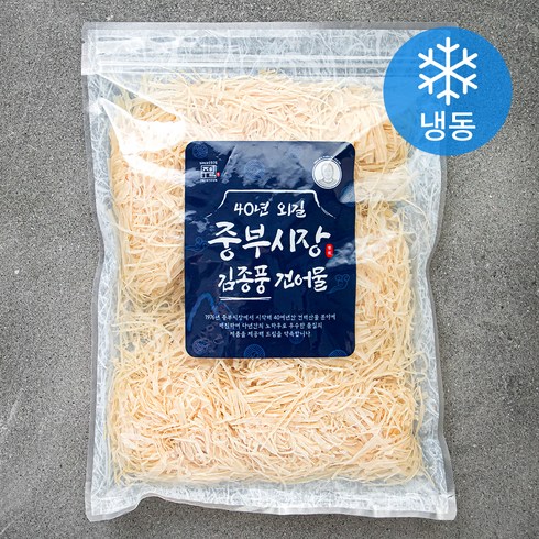 주일 40년 외길 중부시장 김종풍 쫄깃쫄깃 오징어실채 (냉동), 400g, 1개