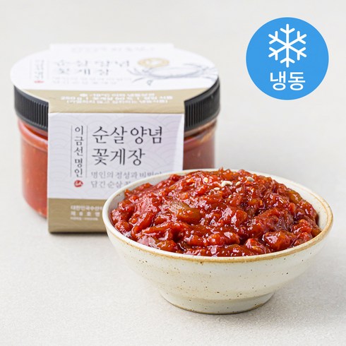 이금선명인 순살 양념 꽃게장 (냉동), 250g, 1개