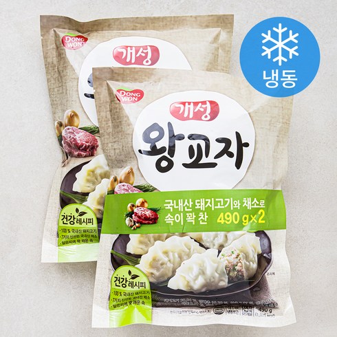 2023년 가성비 최고 비비고왕교자 - 개성 왕교자 (냉동), 490g, 2개