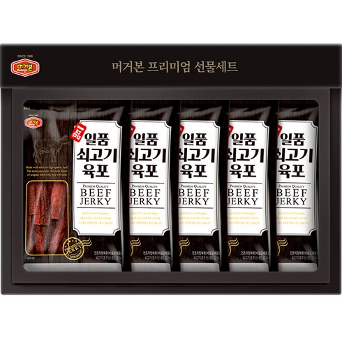 머거본 일품 쇠고기 육포 선물세트 425g, 1세트