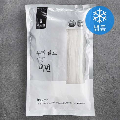 호면 - 네니아 우리 쌀로 만든 미면 2mm (냉동), 1kg, 1개