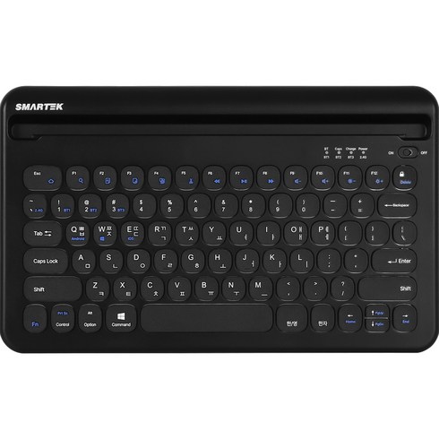 스마텍 블루투스 리시버타입 무선 듀얼 미니 키보드, 일반형, 블랙, STBK-3000