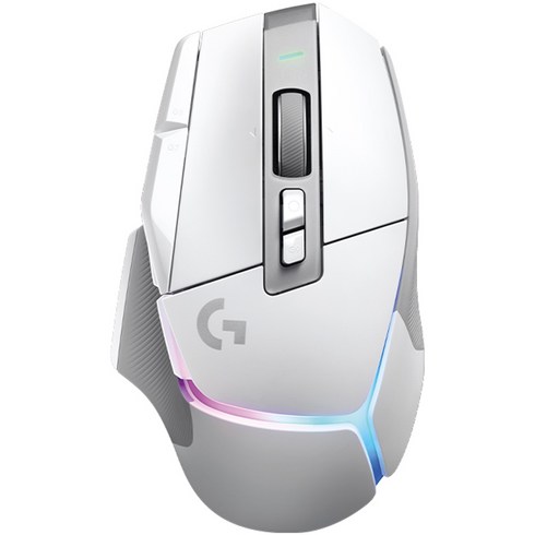 로지텍 G502 X PLUS 무선 게이밍 마우스, 화이트+마우스피트, 910-006175