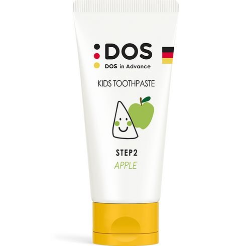도스인어드밴스 어린이 치약 STEP2 저불소 사과향, 75g, 1개
