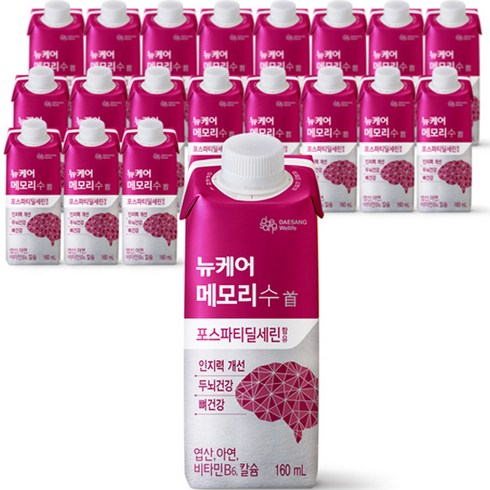 대상웰라이프 뉴케어 메모리수, 160ml, 20개