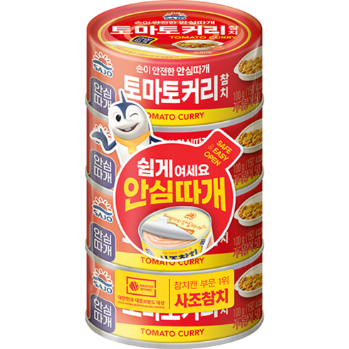 사조 토마토커리, 100g, 4개