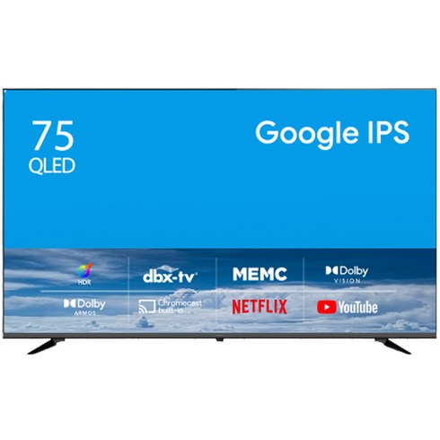 더함75ai홈시네마 - 더함 4K UHD QLED 구글 OS TV, 190cm(75인치), NA751QLED SMART HOME60 24k1, 스탠드형, 방문설치