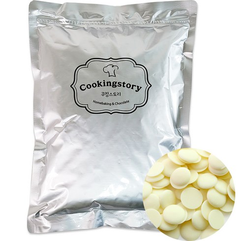 쿠킹스토리 깔리바우트 화이트 컴파운드 코팅초콜릿, 1kg, 1개