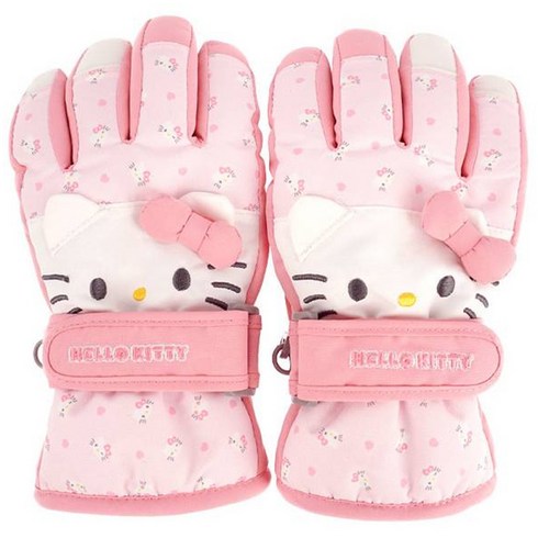 2023년 가성비 최고 유아보드장갑 - 산리오 여아용 헬로키티 입체패턴 방한장갑 MGHKG50064