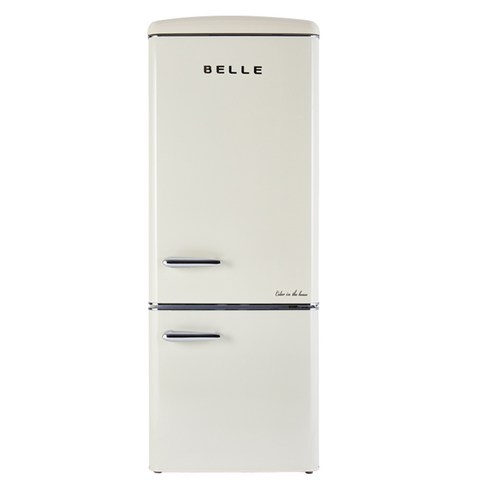 BELLE 뉴 레트로 소형 냉장고 방문설치, 크림, NRC20ACM