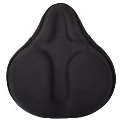 2023년 가성비 최고 자전거안장쿠션 - 자전거 실내자전거 쿠션 젤타입 안장 커버 B타입, 블랙, 1개