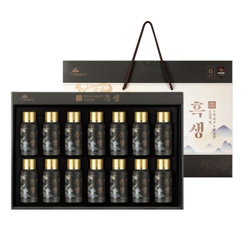 현대약품 THE NEW 9번 찌고 9번 말린 흑삼의 힘 흑생, 14개, 75ml