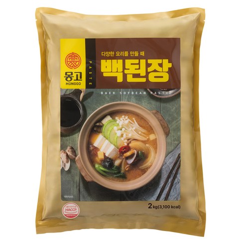 몽고된장 - 몽고식품 백된장, 2kg, 1개