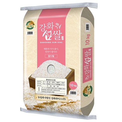 강화섬쌀 참드림 쌀, 10kg, 1개