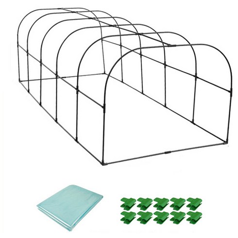미니온실하우스강화유리 - 아침향기 조립식 가정용 미니온실 비닐하우스 80 x 250 x 80 cm, 1개