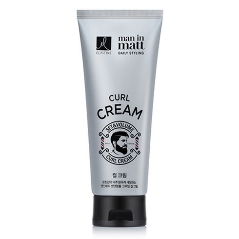 엘라스틴 맨인매트 셋앤볼륨 그루밍 컬 크림, 150ml, 1개