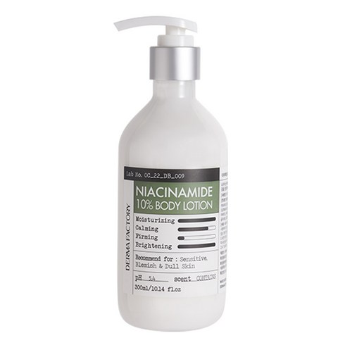 더마팩토리나이아신아마이드 - 더마팩토리 나이아신아마이드 10% 약산성 바디로션 플로럴향, 300ml, 1개