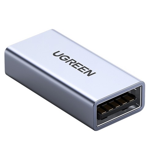 usb젠더 - 유그린 메탈케이스 USB3.0 A F to F 연장 젠더 커플러, 1개, US381