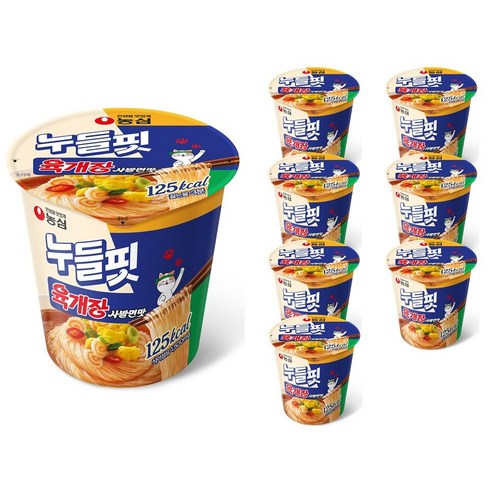 누들핏짜파구리 - 누들핏 라면 육개장사발면맛 35.5g, 8개