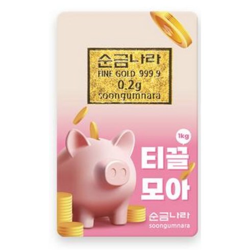 순금0.2g - 순금나라 24K 티끌모아 봉투패키지 미니 골드바