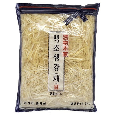 생강채 - 토호식품 백초생강 채, 1.3kg, 1개