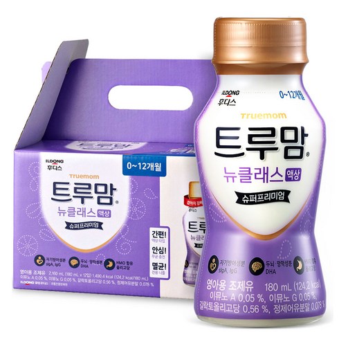 트루맘액상분유1단계 - 일동후디스 트루맘 뉴클래스 액상분유 1단계 180ml, 12개