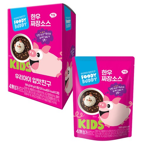아기짜장 - 푸디버디 한우 짜장소스, 100g, 5개, 짜장맛