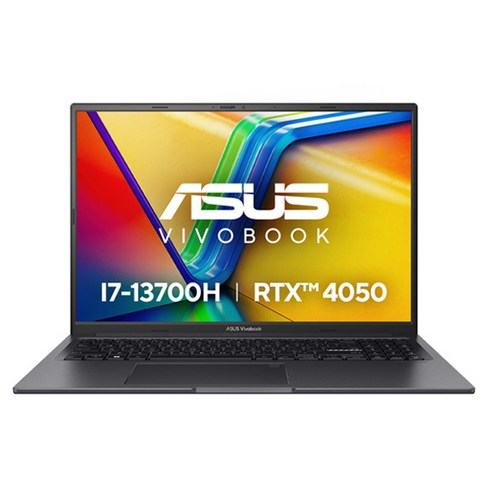 asus - 에이수스 2024 비보북 16X 코어i7 지포스 RTX 4050, 인디 블랙, 512GB, 16GB, Free DOS, K3605VU-PL381