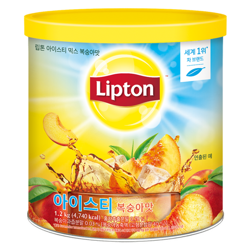 립톤아이스티 - 립톤 아이스티 믹스 복숭아맛, 1.2kg, 1개입, 1개