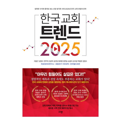 한국교회트렌드 - 한국 교회 트렌드 2025, 규장, 지용근, 김영수, 전우택, 신상목, 김선일, 정재영, 정연승, 심경미, 손의성, 백광훈, 장창수