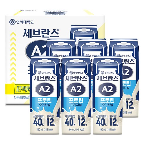 세브란스에이투 연세유업 프로틴 음료 오리지널, 190ml