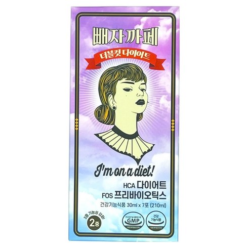 빼자까페 더블컷 다이어트 7p, 1개, 210ml