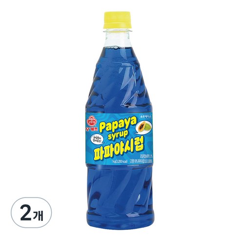 파파야시럽 - 오쉐프 파파야시럽, 2개, 1kg