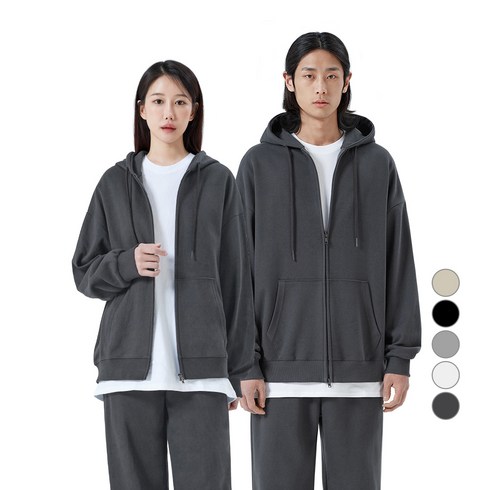 2023년 가성비 최고 회색후드집업 - 네이븐 이지 오버핏 후드집업 NA2203Z