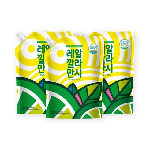 바로푸드 레알 깔라만시, 1L, 3개