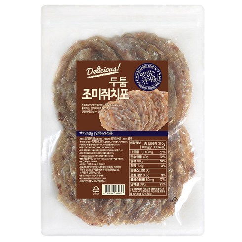 쥐포 - 해맑은푸드 쫀득한 두툼쥐포, 350g, 1개