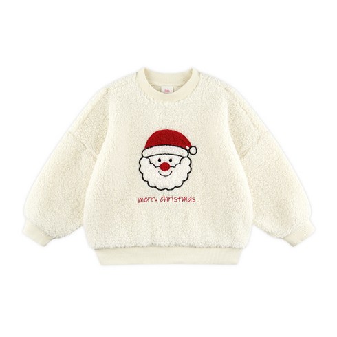 2023년 가성비 최고 유아크리스마스룩 - 마리앤모리 아동용 메리 크리스마스 뽀글이 티셔츠