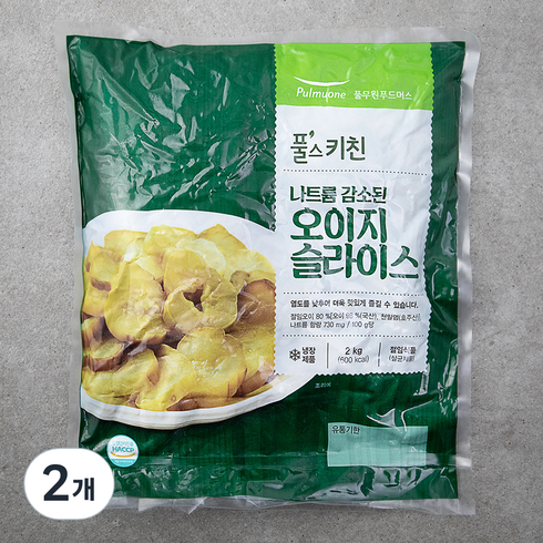 풀무원 나트륨 감소된 오이지 슬라이스, 2kg, 2개