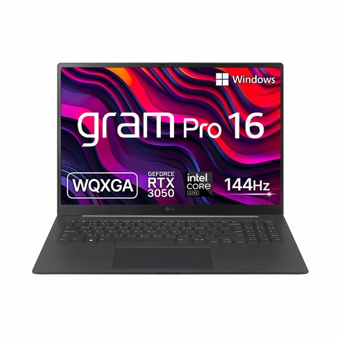 16z90sp-ea5bk - LG전자 그램 Pro 16 코어 울트라5 RTX3050, 옵시디안 블랙, 512GB, 16GB, WIN11 Home, 16Z90SP-EA5BK