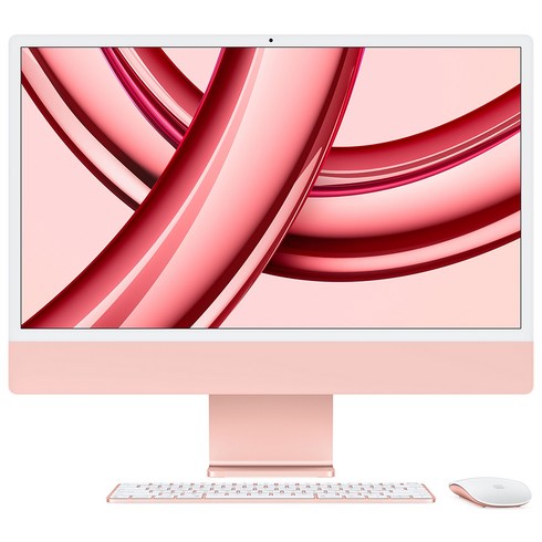 Apple 2023 아이맥 24 M3, 핑크, 8코어, 256GB, M3 8코어, 8GB