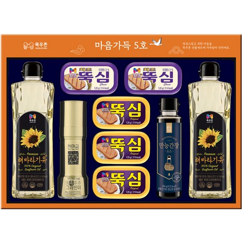 2024년 가성비 최고 햄세트 - 목우촌 마음가득 5호 돈육 통조림 세트, 1세트
