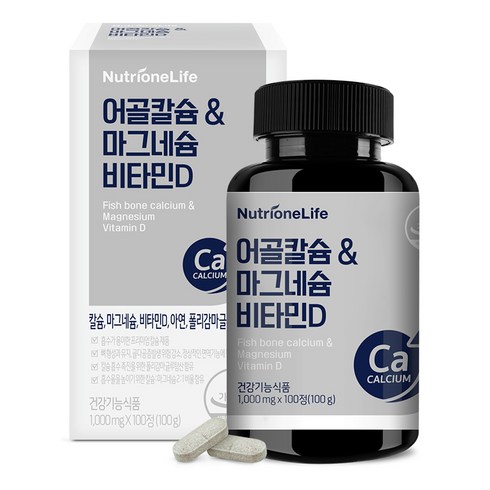 뉴트리원 어골칼슘 앤 마그네슘 비타민D, 100g, 1개