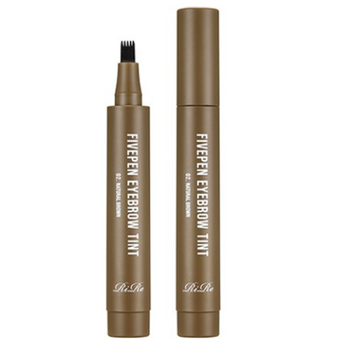 리르 파이브펜 아이브로우 틴트 2.5g, 2개, 02 내추럴브라운
